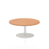 Dynamic Italia 1000mm Poseur Round Table Oak Top 475mm High Leg ITL0140 DD
